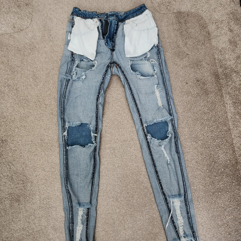 SONG Distressed Denim JEANS - Picture 9 of 12